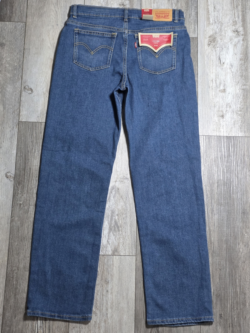 Levi's Girl's Low Pro Mid-rise Relaxed Fit Streatch Jeans Sz 14 *NWT
